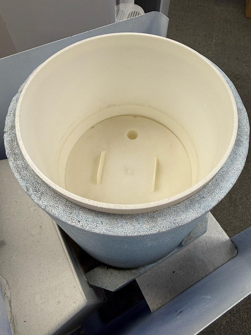 Old Water Cooler sink inspection