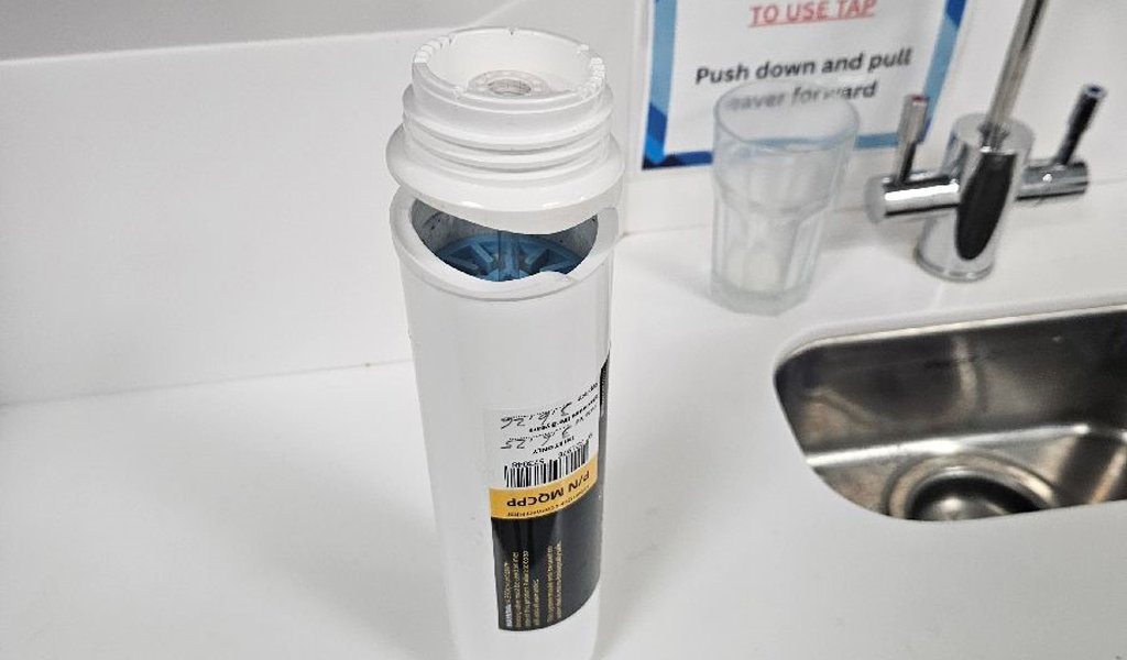 Exploded water cartridge